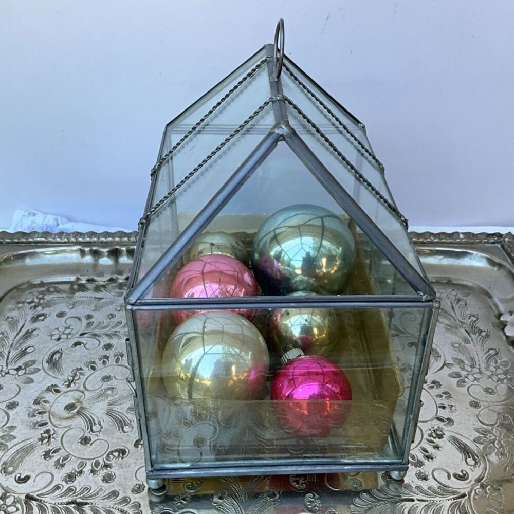 Vintage glass display greenhouse terrarium beautiful must see - Picture 2 of 8